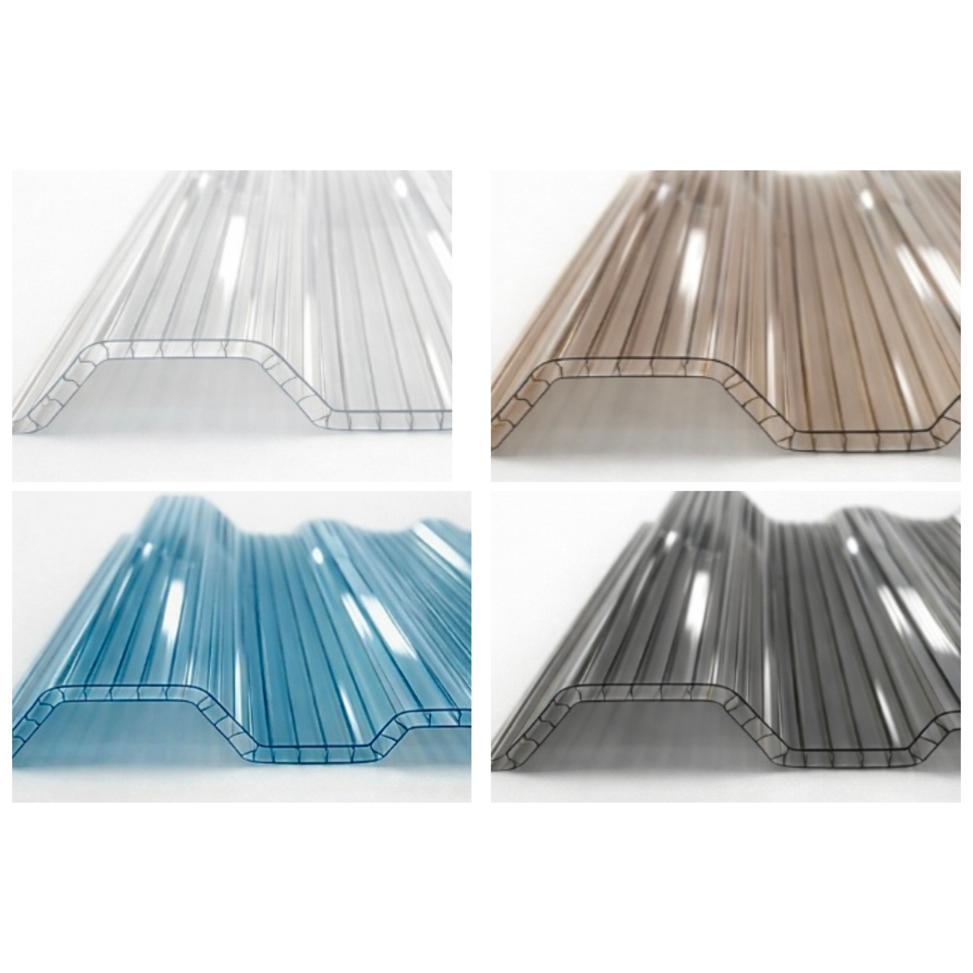 폴리알루텍 복층골판 V250 테라스 파고라 농막 지붕재 투명 브라운 스모그 메탈그레이 단열 렉산 대체재, 스모그, 1개 44,200원