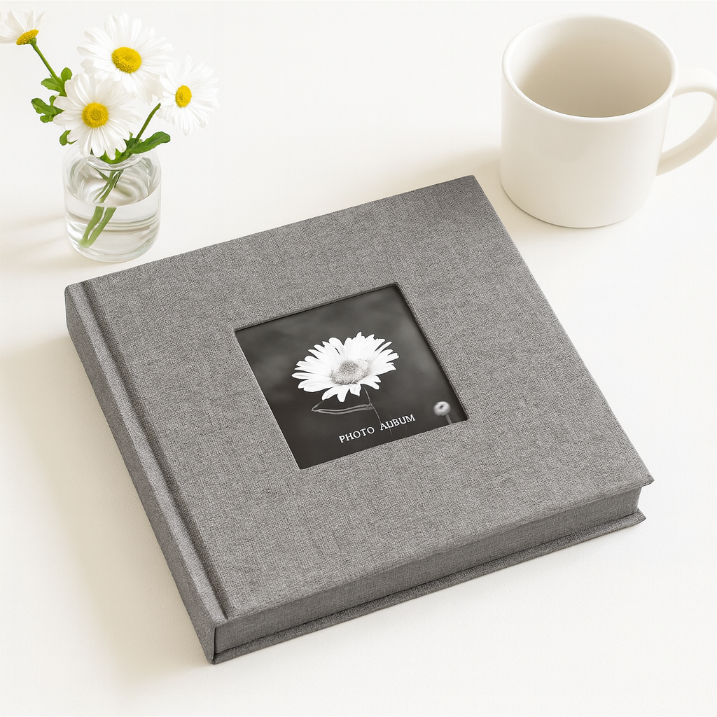 씨피다이 대용량 포켓식 패브릭 포토 메모 사진 앨범, 200매, 그레이 15,000원