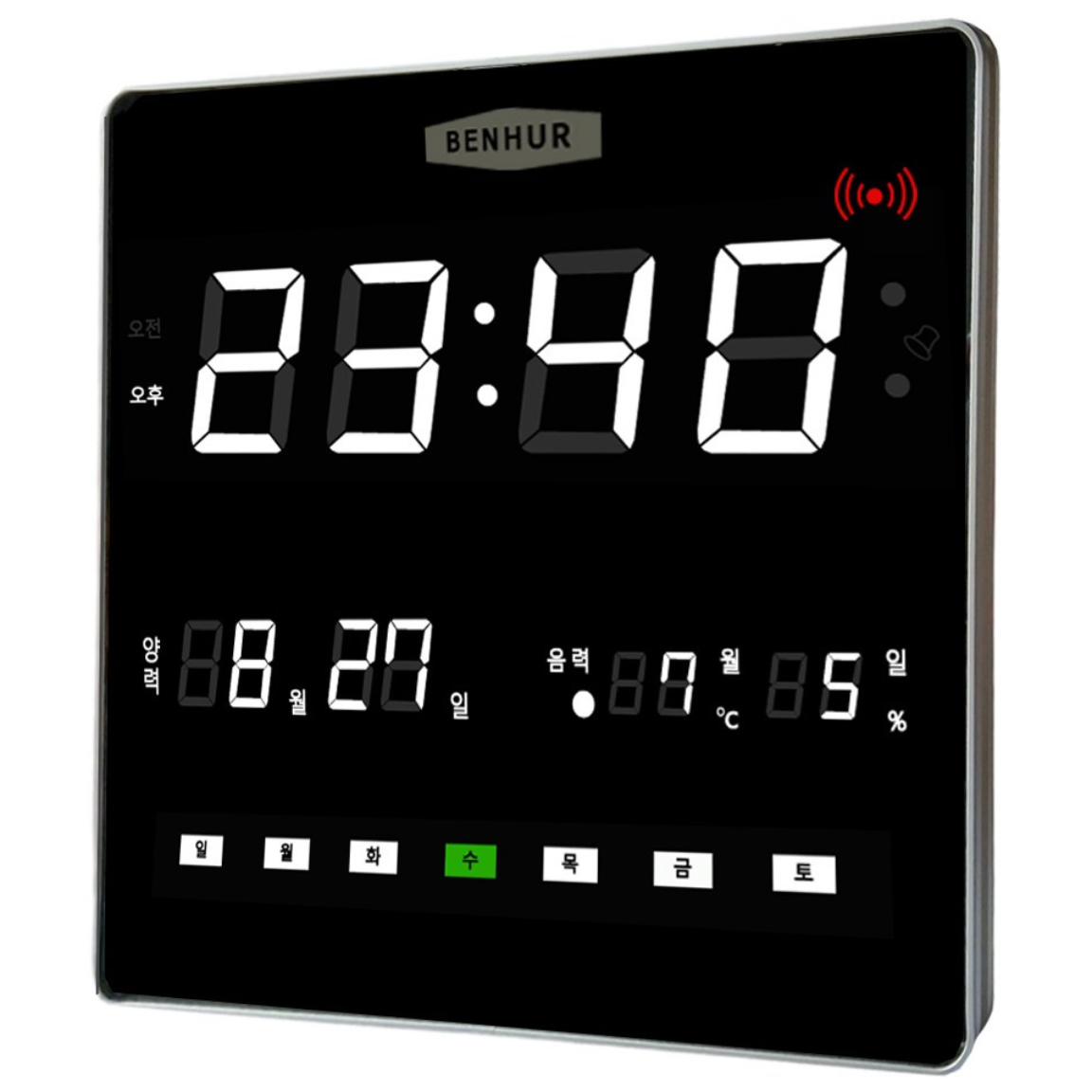 BENHUR_디지털벽시계, HB-108Q(GPS) 99,900원