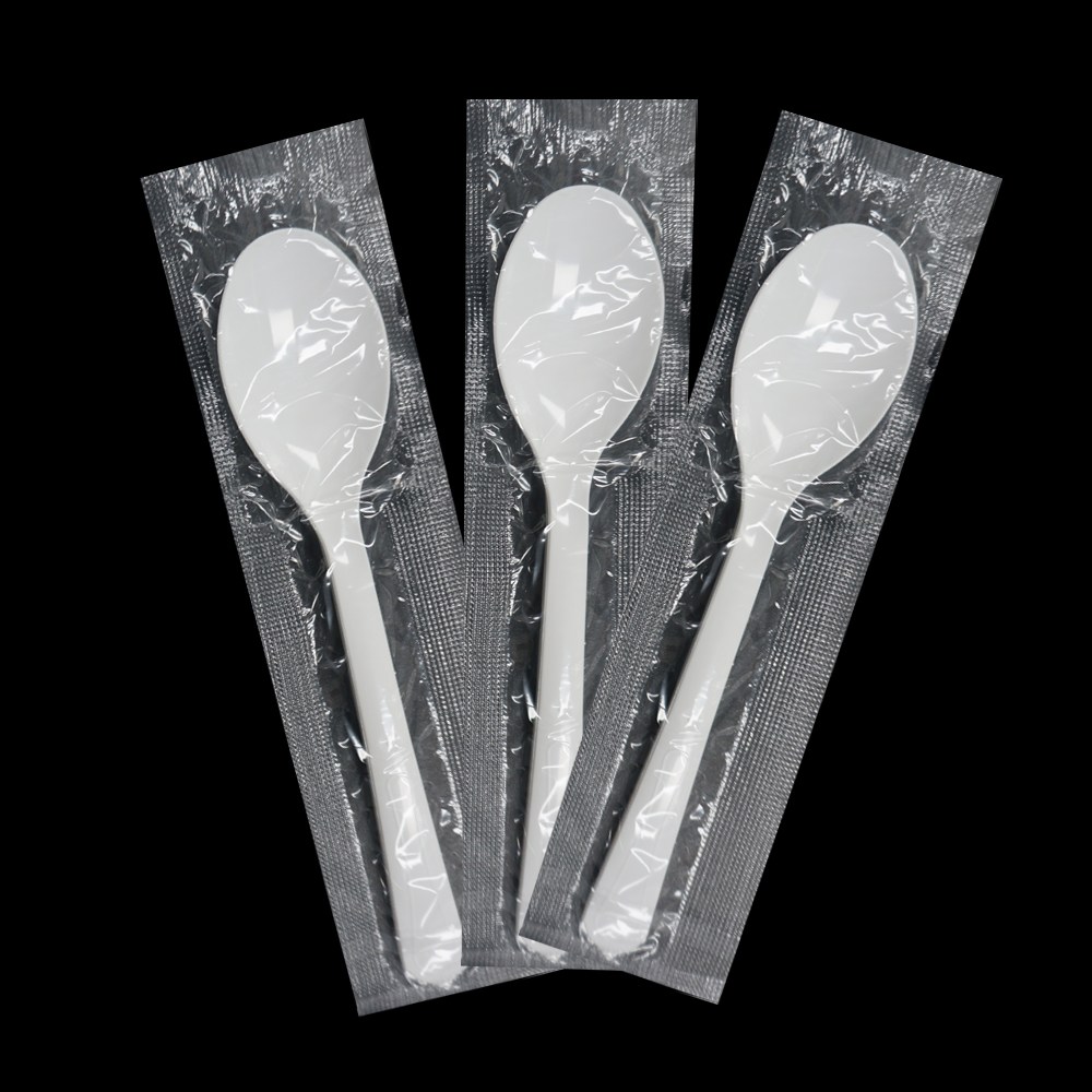 일회용숟가락  개별포장 숟가락  흰색    1P 숟가락  일회용 수저  숟가락  1500개 28,500원