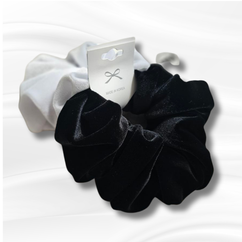 B.M [핸드메이드] 곱창 머리끈 수제 슈슈 - 부드러운 쉬폰/벨벳 소재, 귀여운 데일리 헤어 악세사리 10,900원