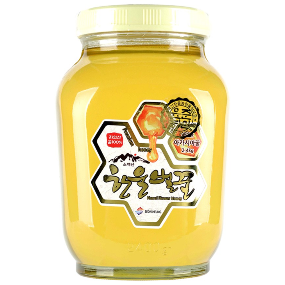 한울벌꿀 프리미엄 자연산 100% 국내산 아카시아꿀, 기본포장 2.4kg, 1개, 2.4kg 59,800원