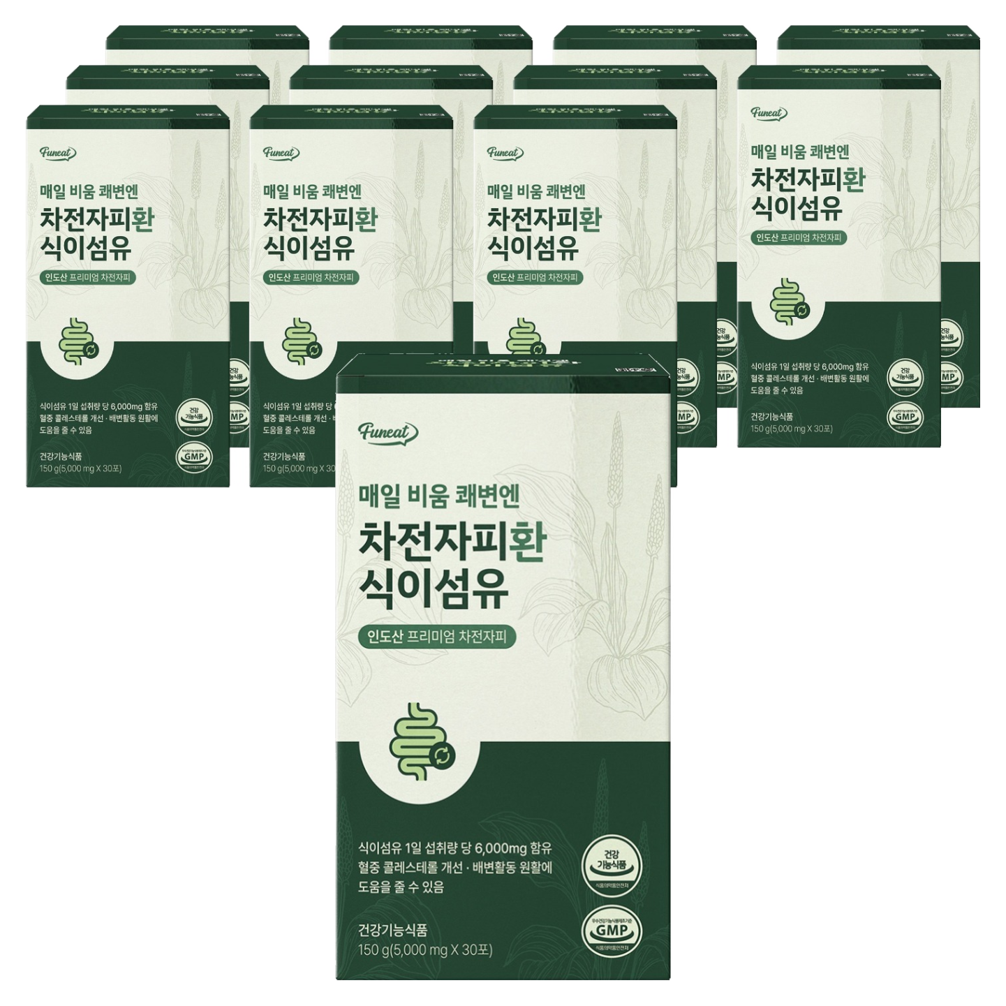 퍼니트 매일 비움 쾌변엔 차전자피환 식이섬유 30p, 12개, 150g 143,560원