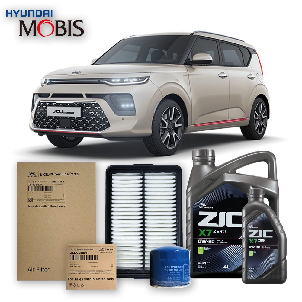 쏘울 부스터(SK3) 가솔린(휘발유) 1.6 터보(19년식 이후) 순정필터+지크합성유 5L 47,160원