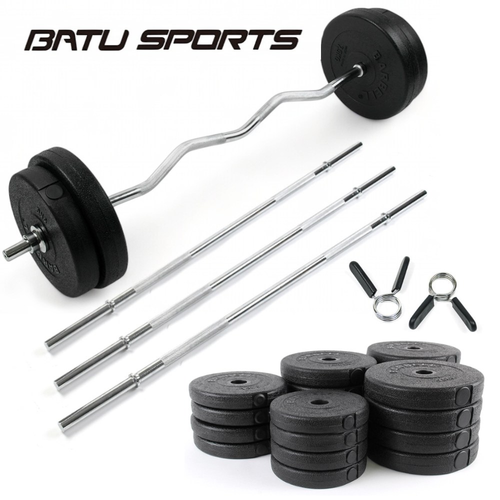 라이프앤샵 바투스포츠 역기세트 역기봉 컬바 + 14키로 16키로 20키로 25키로 30키로 40키로 원판 바벨 세트 55,900원