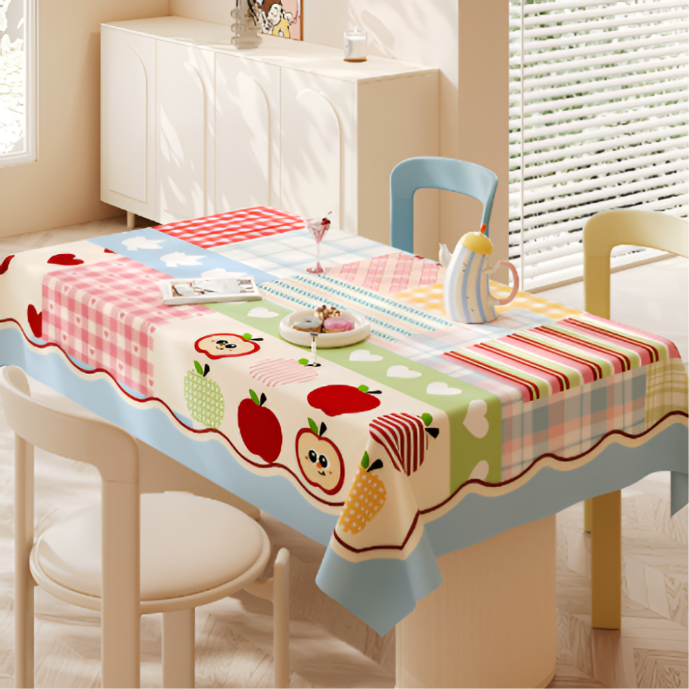 마미루 귀여운 포인트 방수 테이블 식탁보, 06, 1개, 120 x 180 cm 17,100원