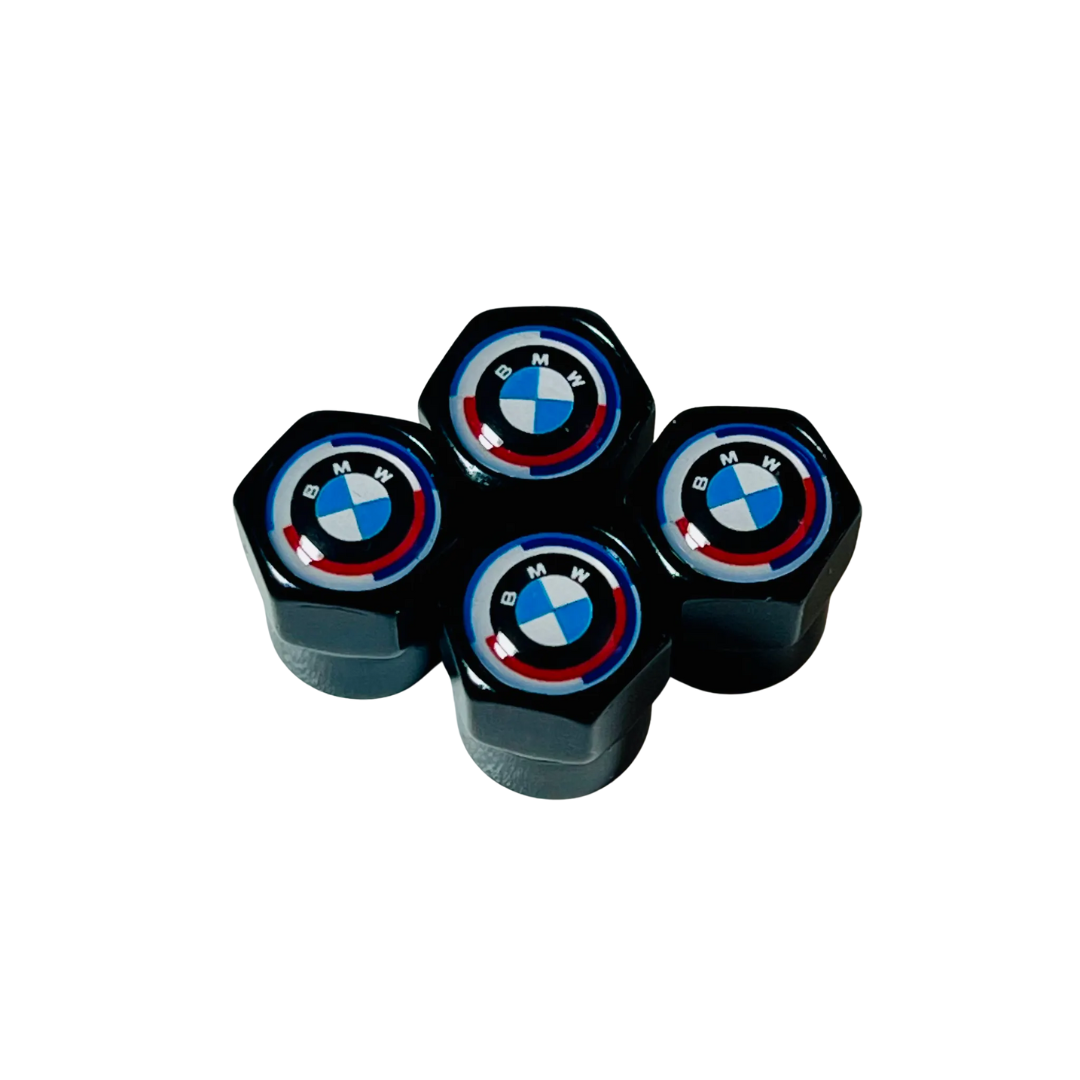 BMW 에어벨브 타이어 밸브캡 에어캡 구찌캡, 50주년 기념 블랙, 4개 12,500원