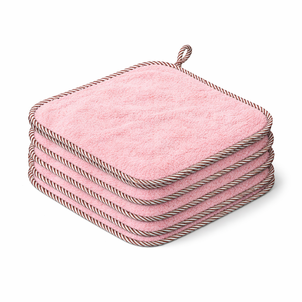 씨오브비 고리 주방 핸드 타올, 핑크, 5개 9,900원