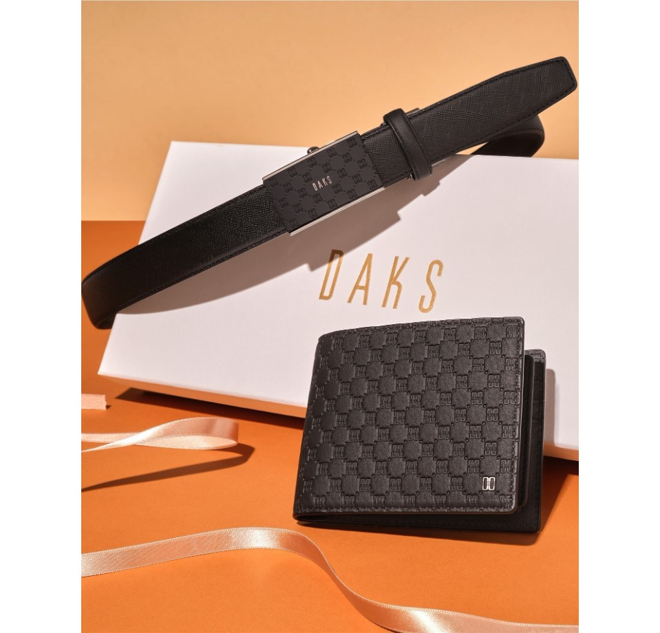 닥스 [선물포장재증정][지갑벨트세트] 블랙 루이스 DD패턴 자동벨트 반지갑 세트 YMDBWA6E981BK 239,000원
