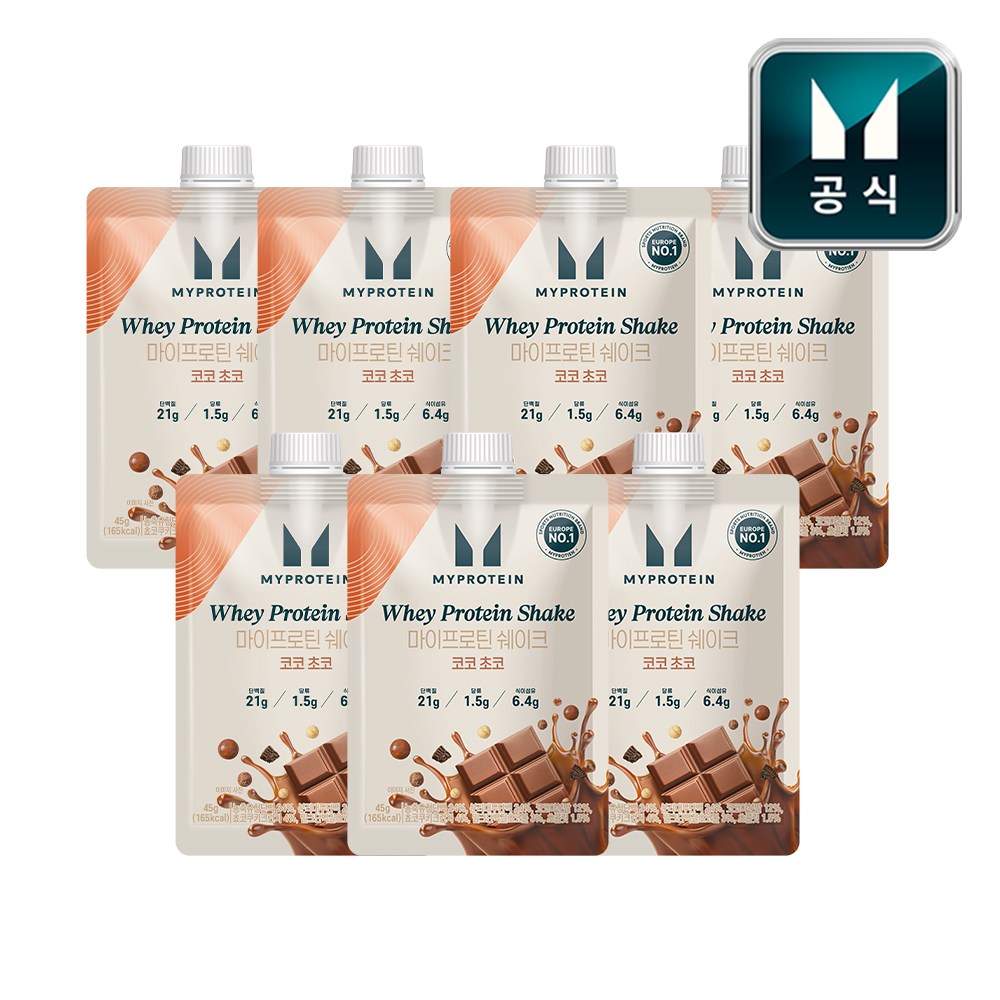 마이프로틴 웨이 단백질 쉐이크 코코 초코, 7개, 45g 25,900원