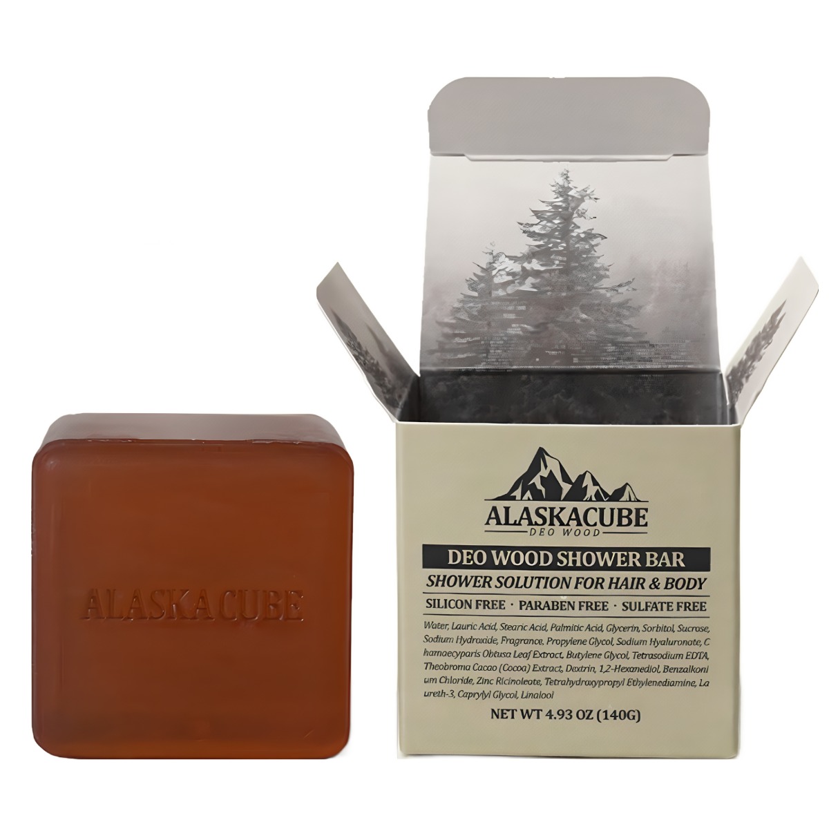 알래스카큐브 데오우드 퍼퓸 샤워바 데오드란트 비누 24,840원
