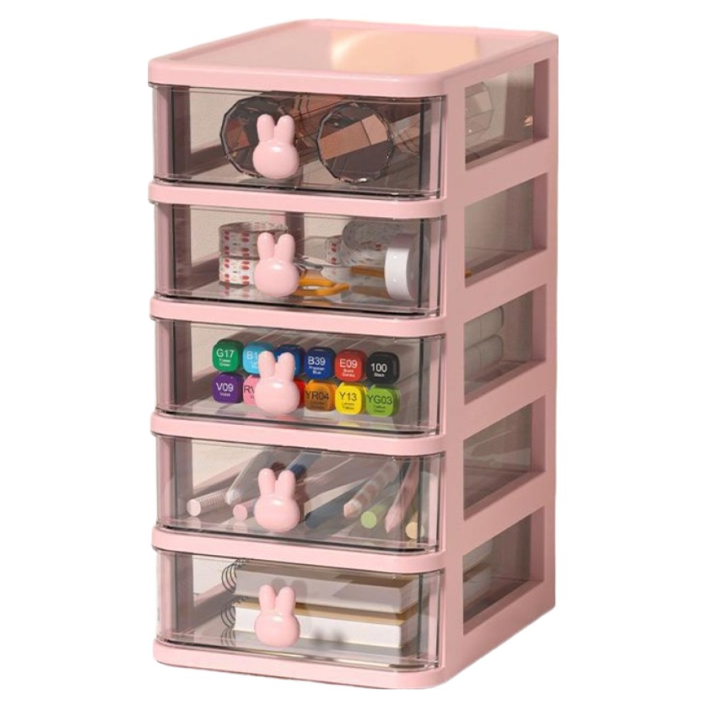 KODACHIEF 보관정리 사무용 수납함 13.4 x 17 x 26 cm, 핑크, 5단 7,020원