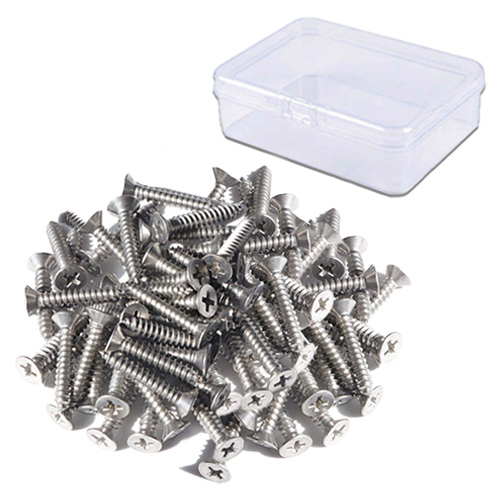 OON 304 스텐 접시머리 십자 나사 피스못 108p 세트 7,000원