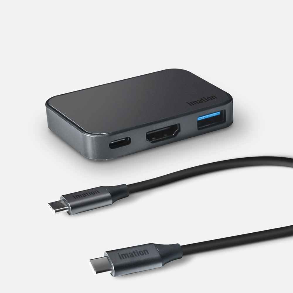 이메이션 3in1 케이블 분리형 USB-C 3포트 멀티포트 허브, HDMI 4K 60Hz 지원, 덱스지원, 아이폰미러링 IMHU100, 1개 36,880원