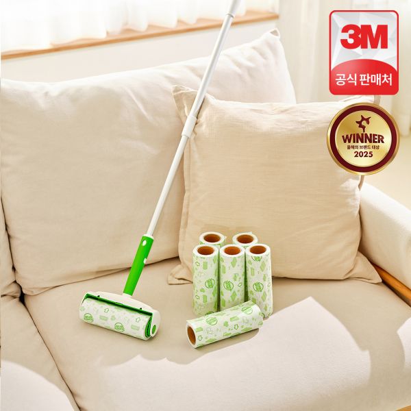 3M 돌돌이 테이프 클리너 대형 롱핸들+리필 7개 롤크리너 돌돌이밀대 바닥청소 거실청소 스카치브라이트 35,800원