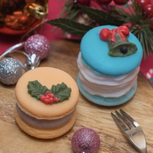 캔들바다 수제몰드 - 크리스마스 마카롱 & 뚱카롱 6종 필링 7종 (선택), [ 10번 - 라즈베리 필링 ] 8,000원