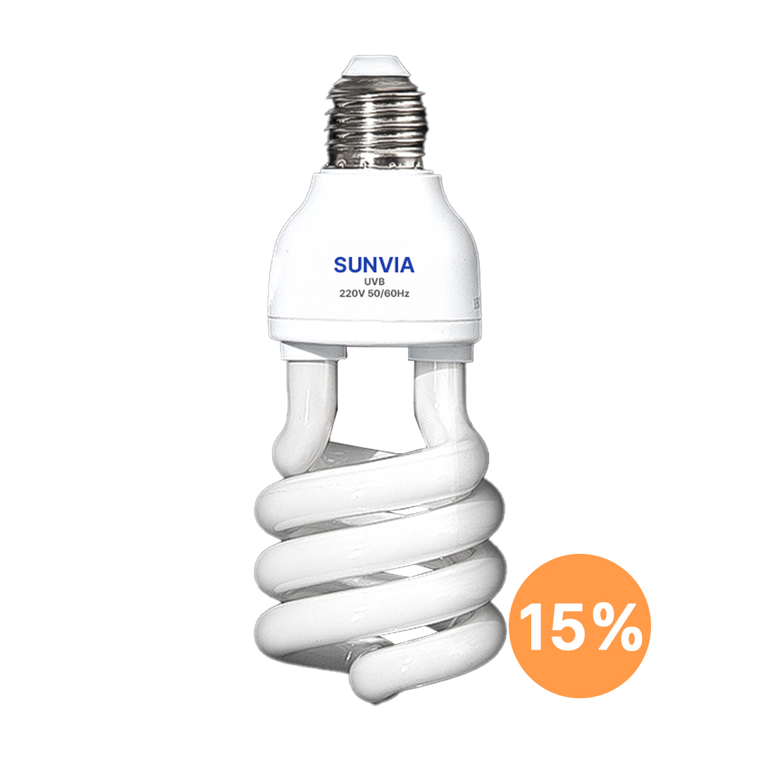 SUNVIA UVB램프 13W 게코 도바뱀, 육지 거북이 파충류 램프 16,980원