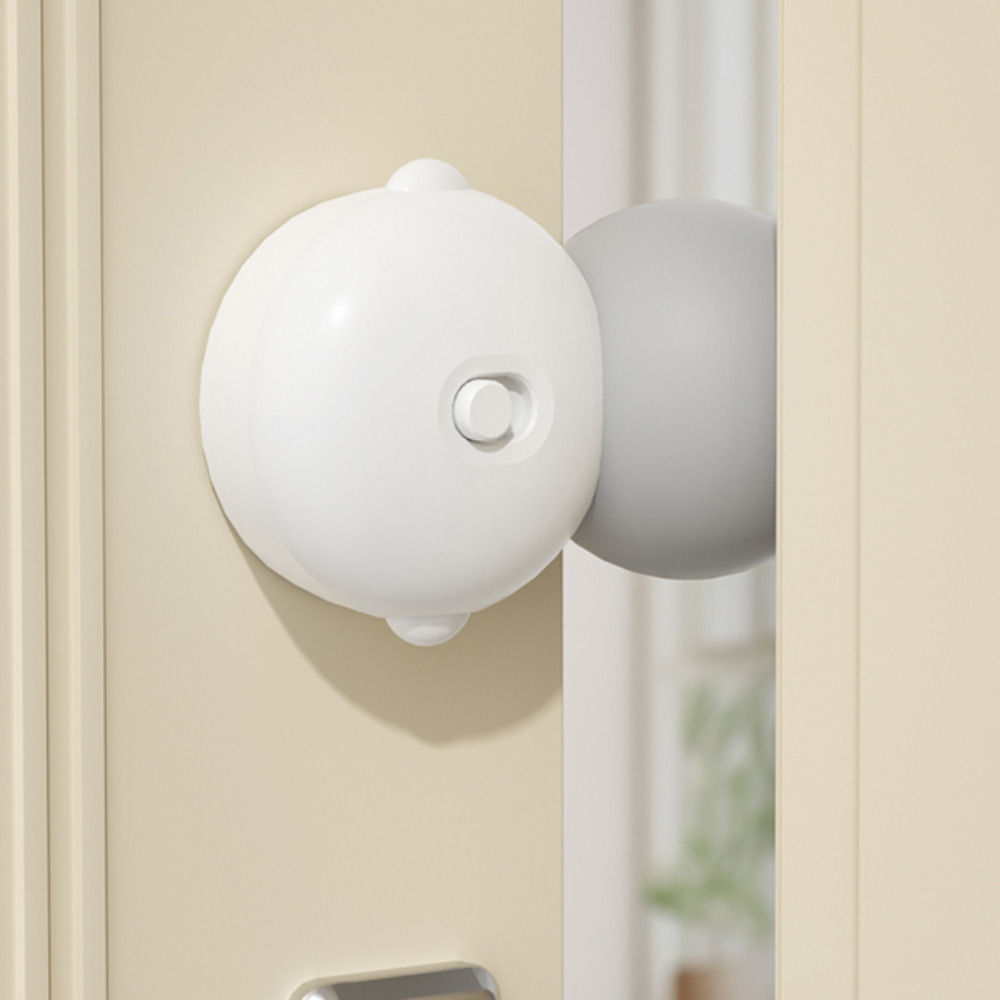 엄빠의선택 자동 회전 도어스토퍼 원형 손끼임방지 문닫힘방지 방문 도어쿠션, 1개, 화이트 15,000원