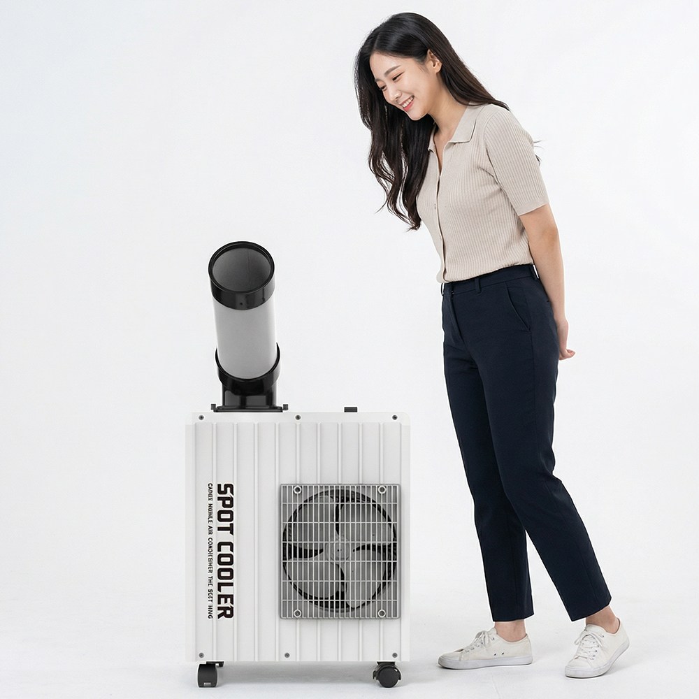 산업용 이동식 에어컨 소형 미니 일체형 캐로스 CPC-F2200G 연그레이, 단품 519,000원