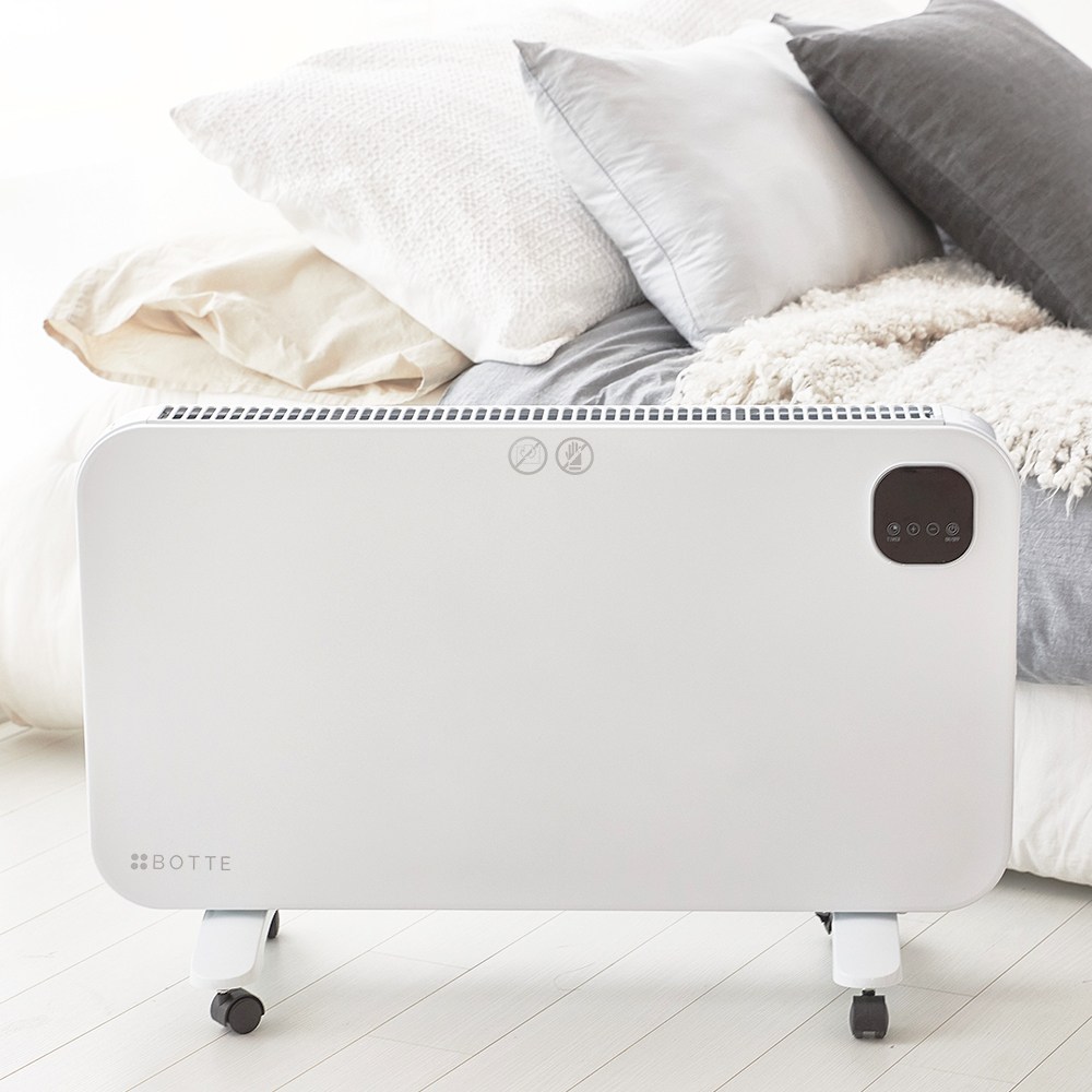 BOTTE 전기 컨벡션 온풍기 무소음 무풍 방수 히터 타이머 리모콘 벽걸이 겸용 219,000원