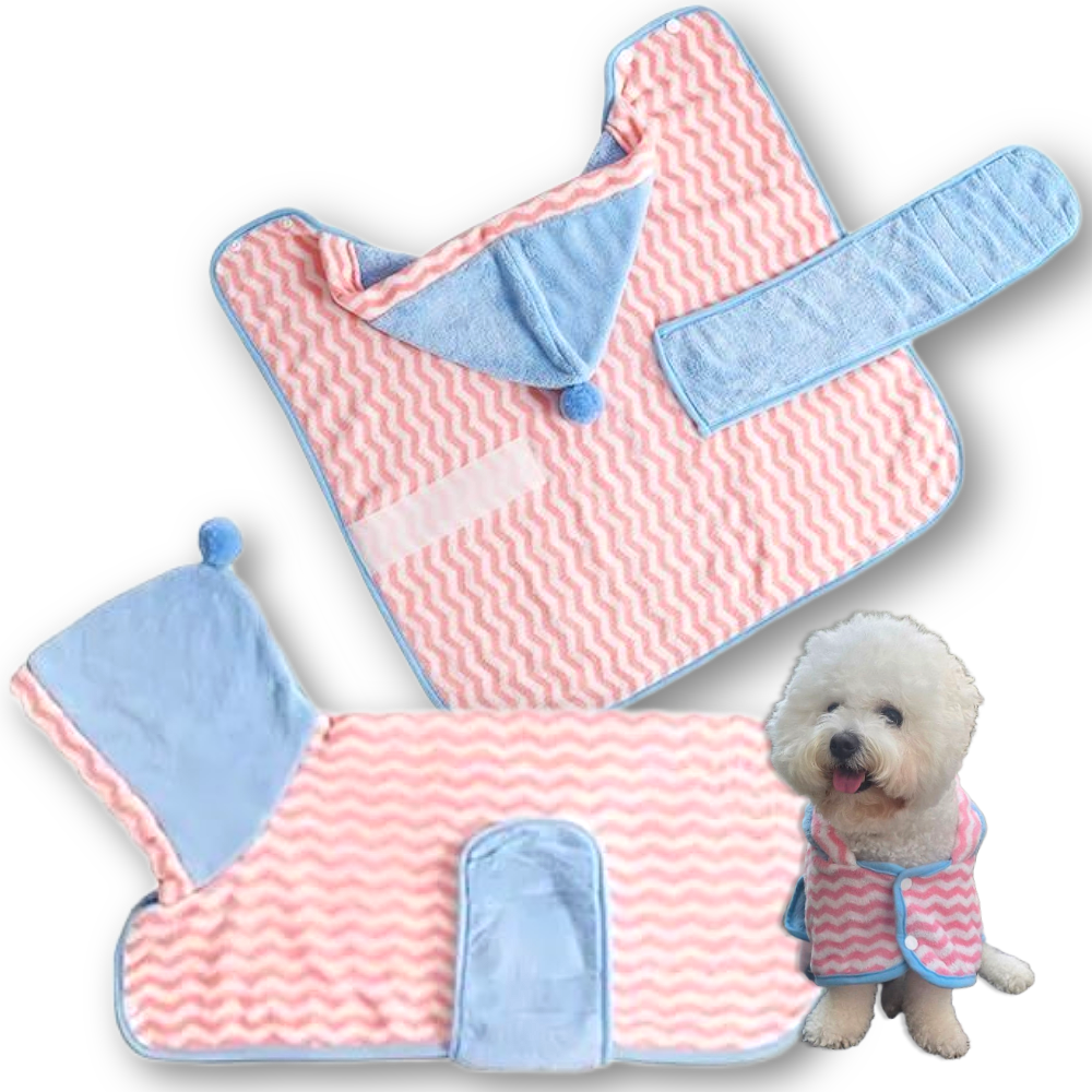 LETOJ 강아지 목욕 타올 가운, 1개, 베이비핑크 8,200원