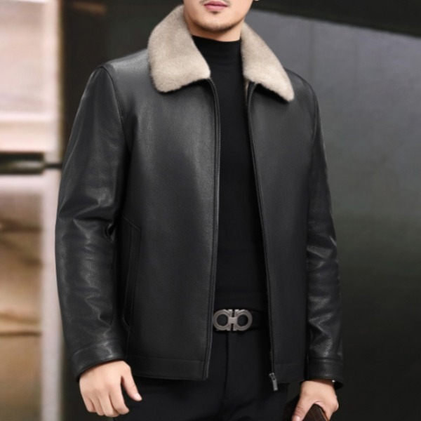 가죽점퍼 밍크 남성 겨울 무스탕 레더 가을 남자 캐주얼 블루종 오토바이 바이크 퍼 라이더 재킷 2,017,800원