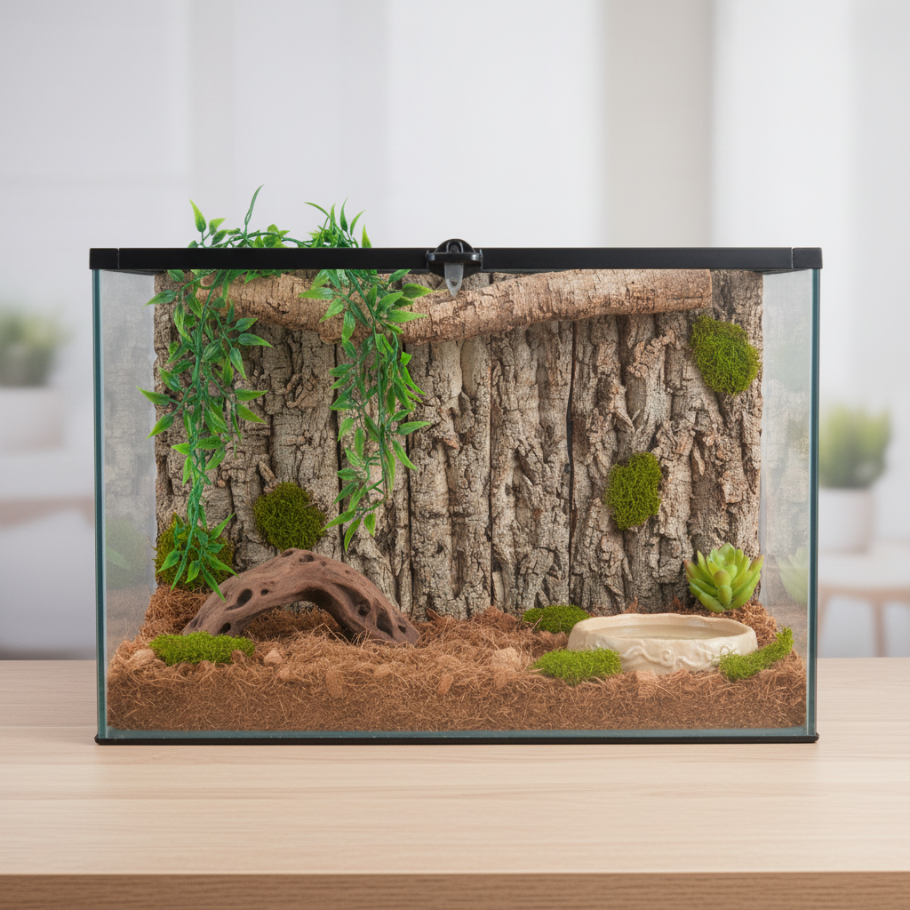 보물찾기스토어 코르크보드 백스크린 파충류 도마뱀 용품 크레 비바리움 테라리움 사육장꾸미기 23,500원