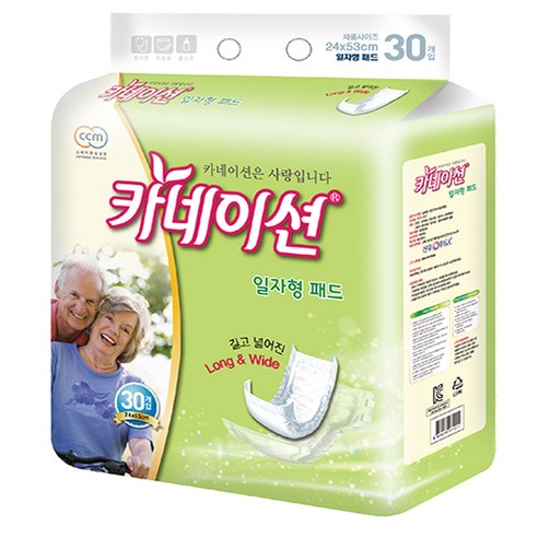카네이션 일자형패드 (2회분) 240매(1박스), 240개 46,000원