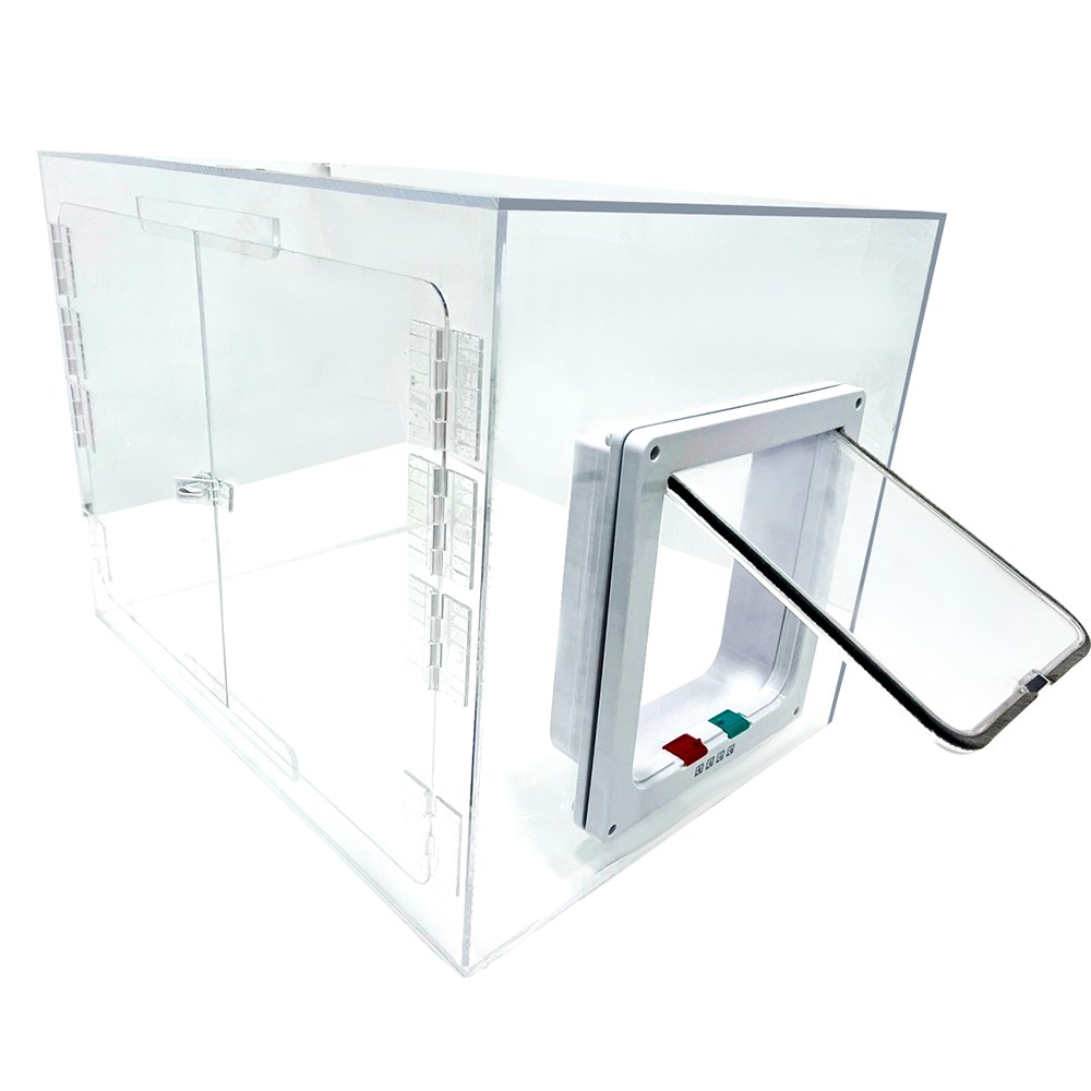 [CU메디칼] 강아지 펫도어+아크릴산소방 단품 / 고양이 산소방 네블라이저방 가능, 투명, 1개, 펫도어 189,000원