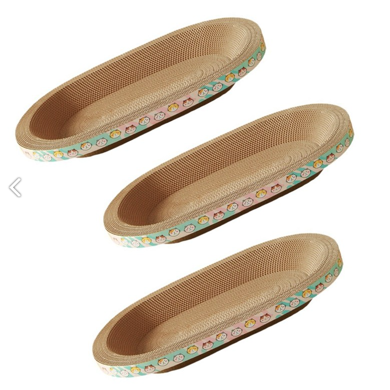 쿠몽 고양이 스크래쳐 일자형 타원형, 3개, 타원형 16,900원