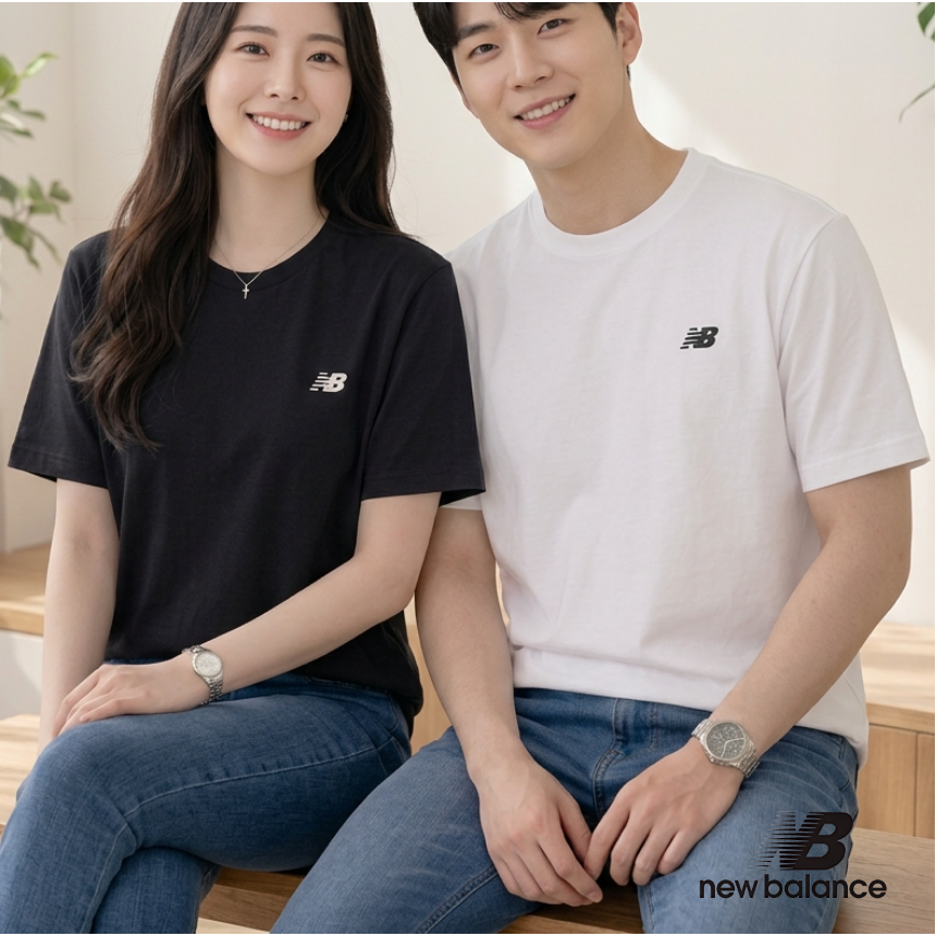 [정품/빠른출고] 뉴발란스 반팔 남녀공용 UNI 에센셜 라운드넥 티셔츠 AP2603 33,900원