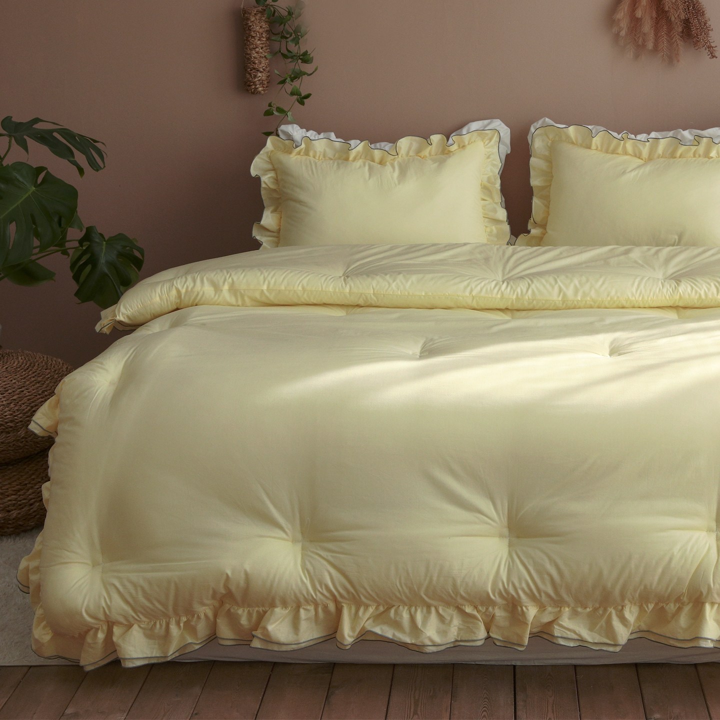 헬로우슬립 메종 프릴 순면 60수 차렵이불 55,660원