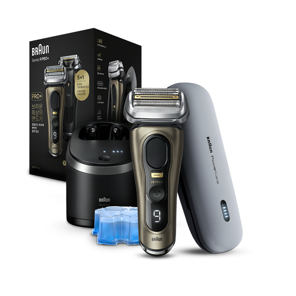 BRAUN 시리즈 9 PRO+ 전기면도기 + 파워 케이스 364,010원