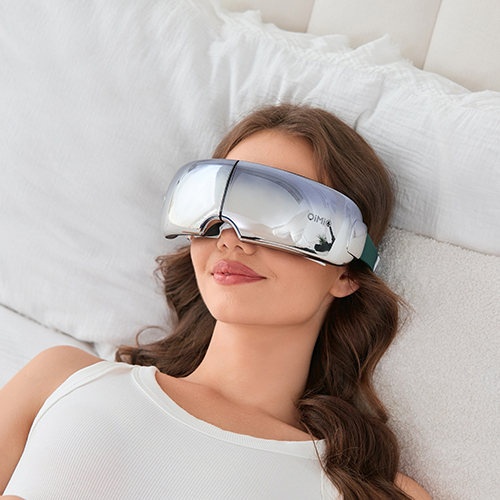 미오데칼코마니 진동 공기압 온열 무선 힐링 눈 마사지기, OMEY2421, 실버 94,000원