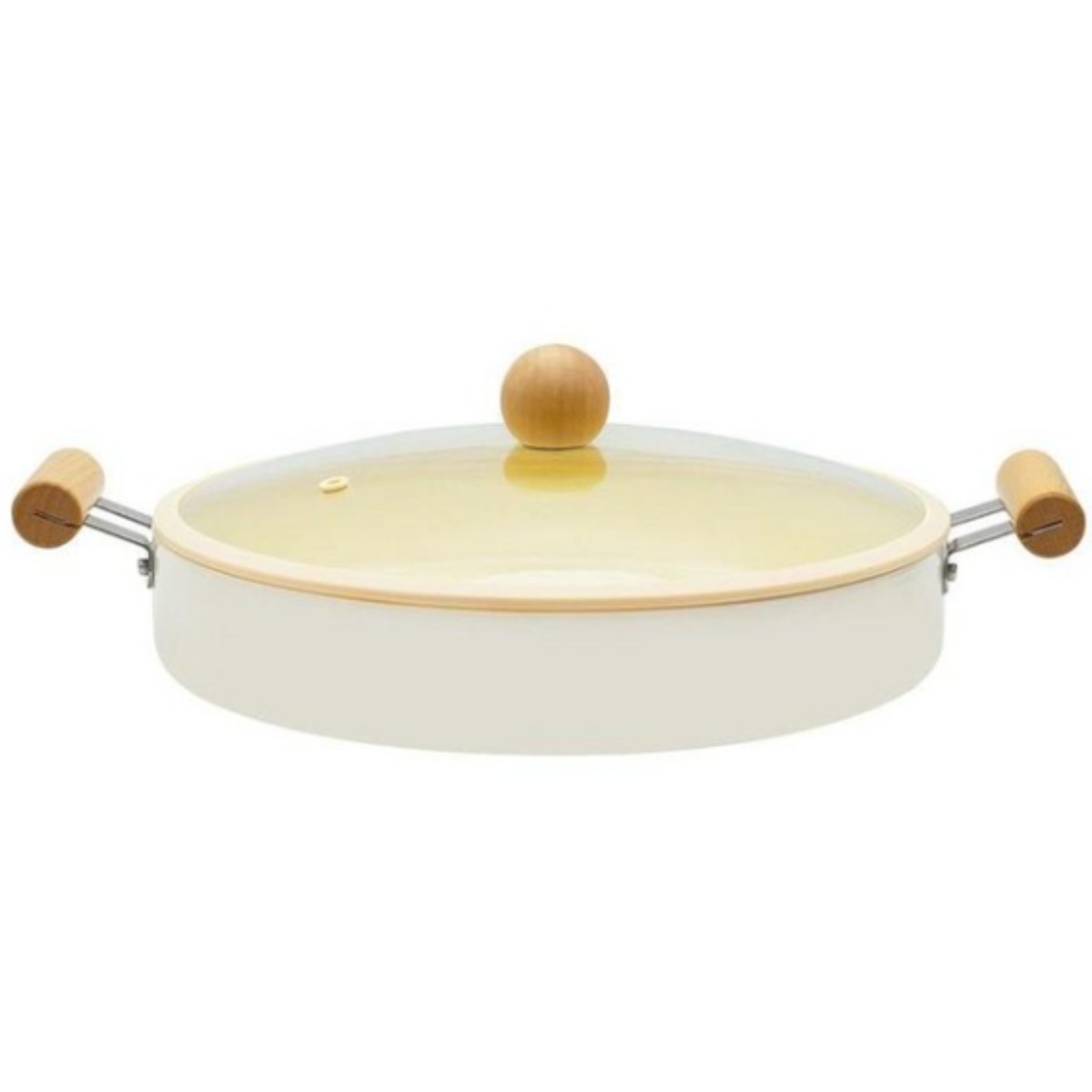 국내생산 코렐 코닝웨어 버터 세라믹 인덕션 쿡웨어 멀티팟 IH, 1개, 아이보리, 30cm 49,000원