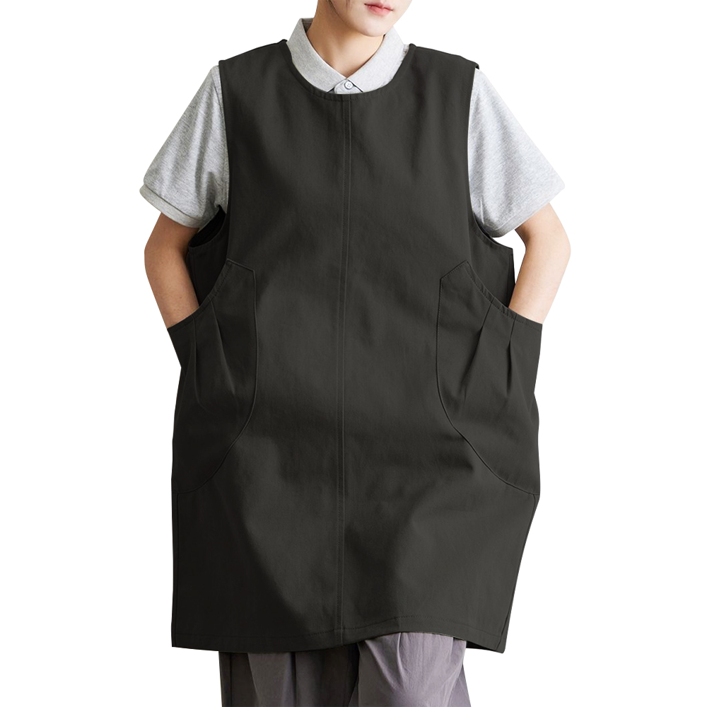 바른리빙 데이브릭 빅사이즈 앞치마, 블랙, 1개 14,900원