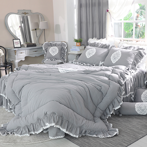 류금숙 여자의 침실 광목워싱 레이스 차렵이불 세트 191,080원