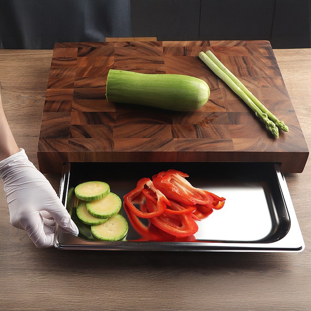 제우스 아카시아 나무 원목 밧드 도마 언더트레이 70,100원