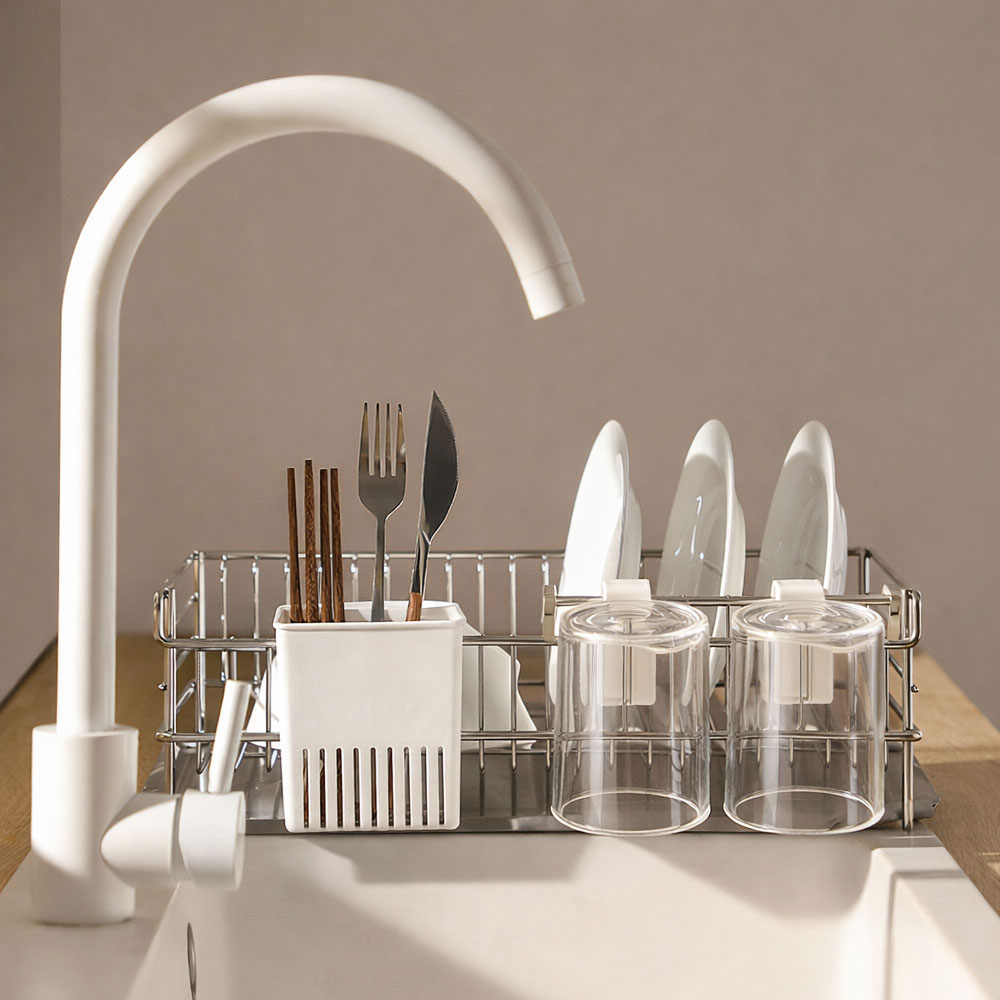 살림공작소 물빠짐수저통 1P + 컵걸이 2P 세트, 1개 14,900원