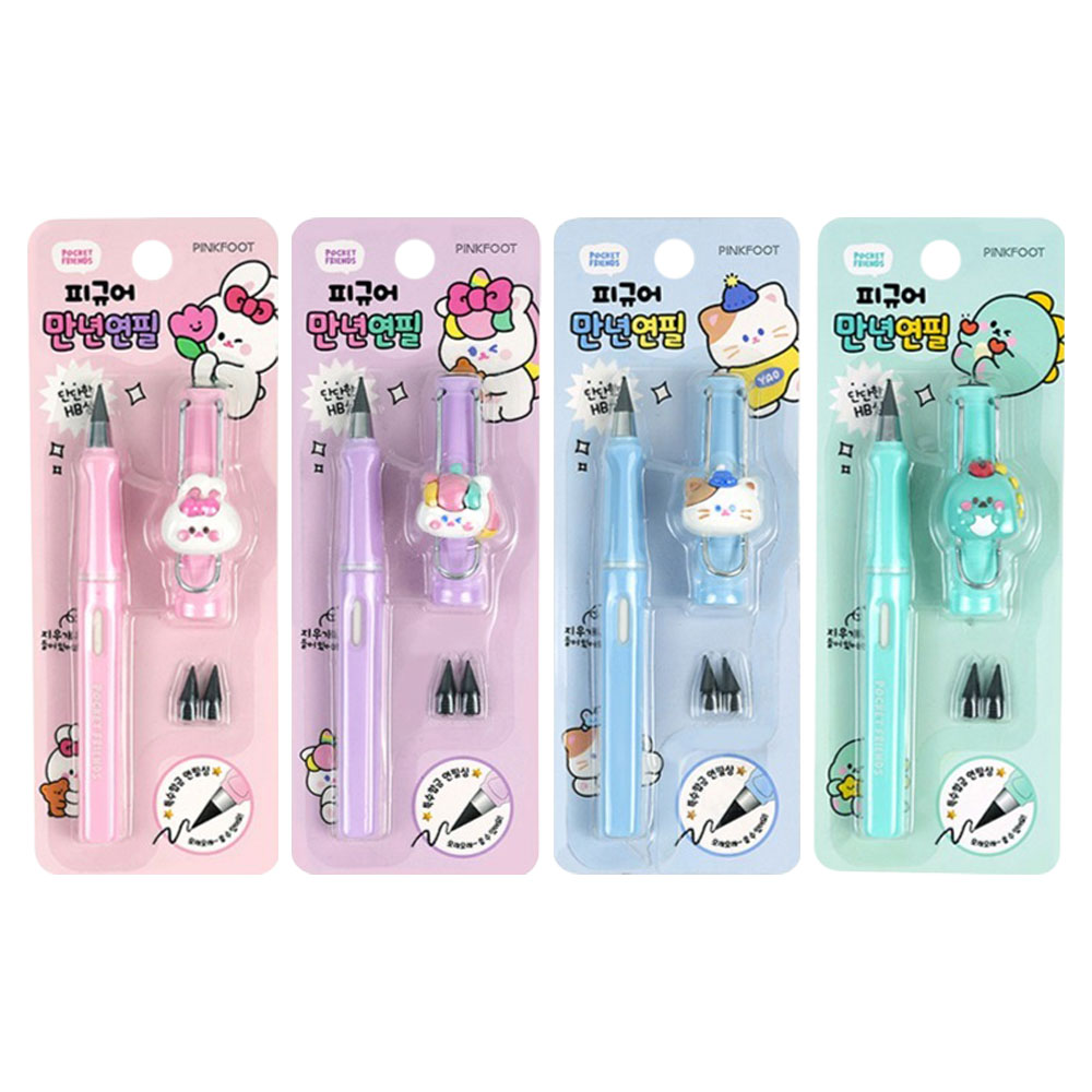 핑크풋 쪼꼬미친구들 피규어 만년연필 HB 세트 8,520원