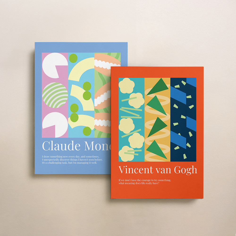 노트 2권 세트상품 명화 세렌디피티 모눈 노트 공책 그리드 수학 필기 오답, 1set, 명화 1+1(반고흐,+모네) 15,900원