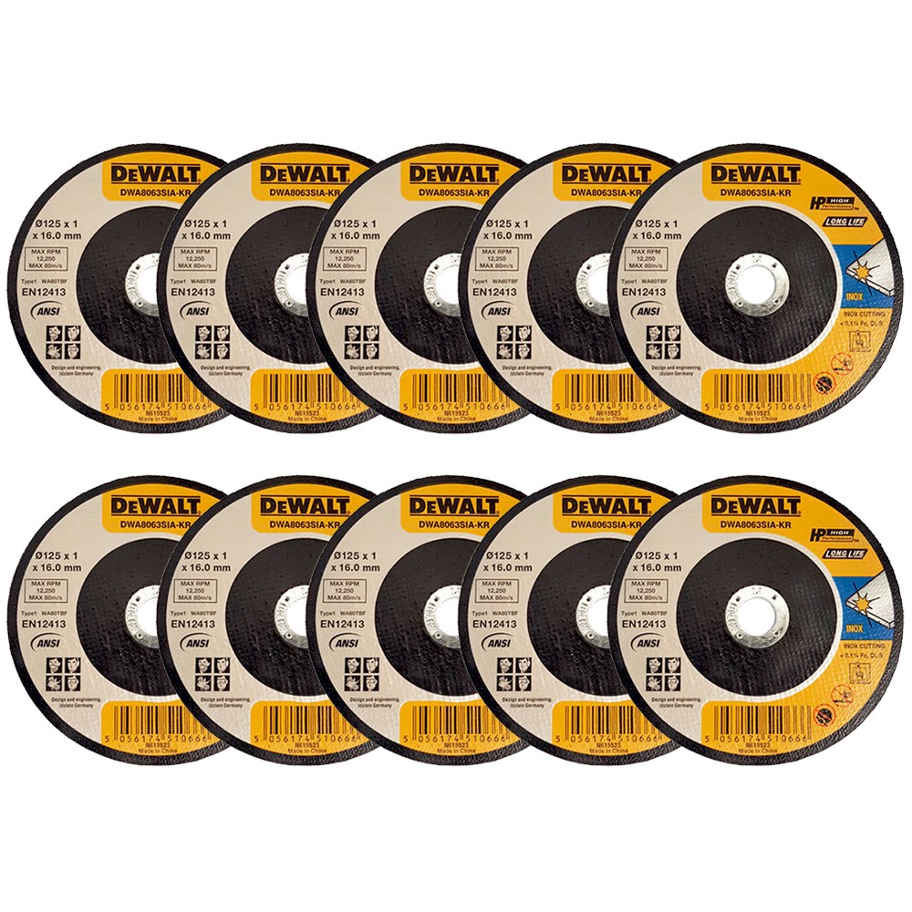 디월트 절단석 125mm 5인치 10장 깔끔한 절단 컷오프휠 6,690원