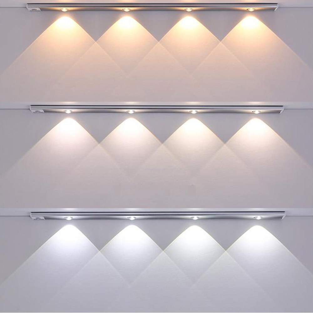 엘스토리몰 3색 변환 무선 센서바 자석 부착식 렌즈형 LED바 센서등 충전식 보조등 간접조명 C타입 4Size, 1개 26,500원