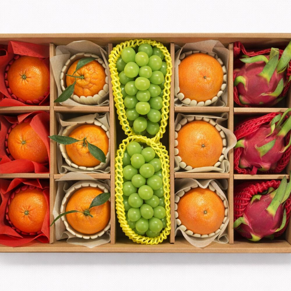 시그니처 엄선 세트 5호 (한라봉 레드향 샤인머스켓 자몽 용과 혼합 구성), 1박스 111,000원