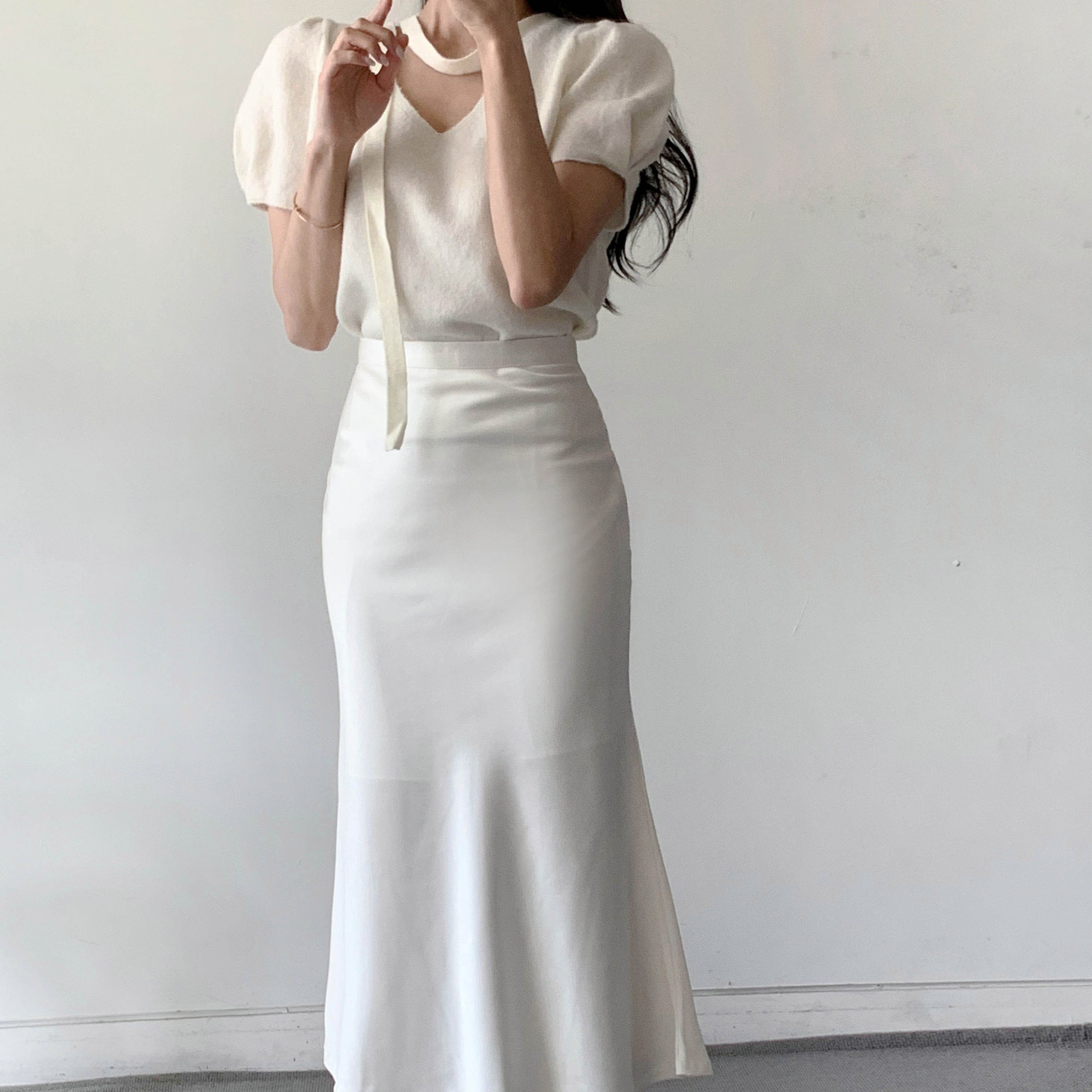 [마켓제이MARKETJ] 젠느 실크 머메이드스커트(3col) 49,900원