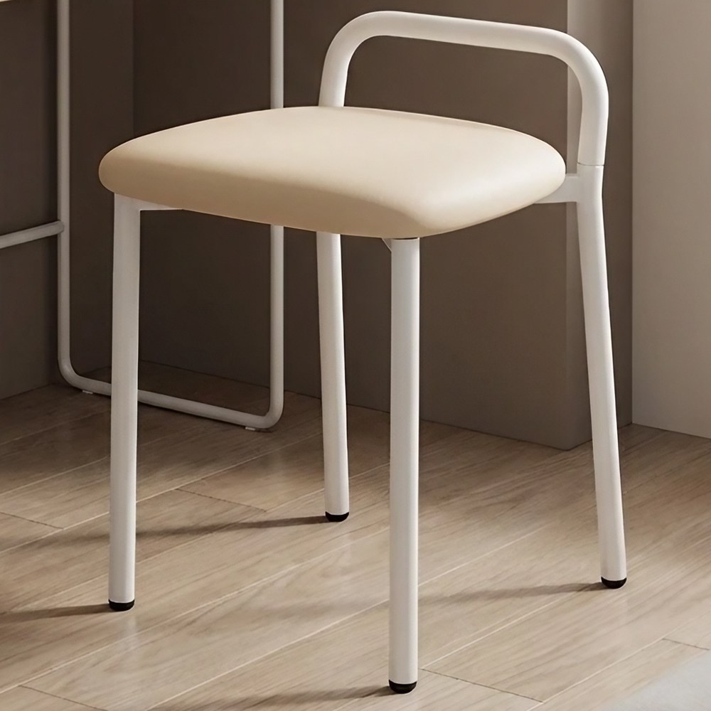 라온프리 예쁜 등받이 화장대 의자, 1개, 웜 아이보리 31,000원