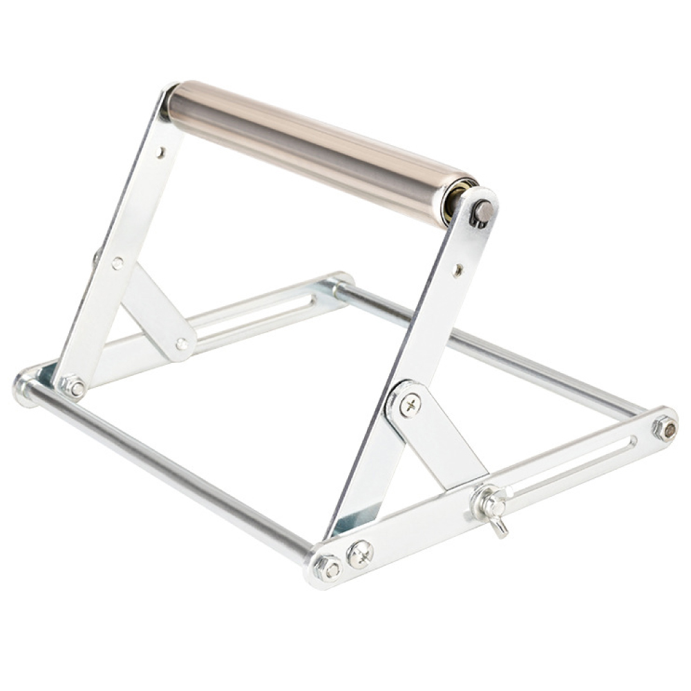 JW종원 접이식 스테인레스 스틸 스탠드 150mm 롤러 조정 가능한 절단기 지지대, 1개 10,000원