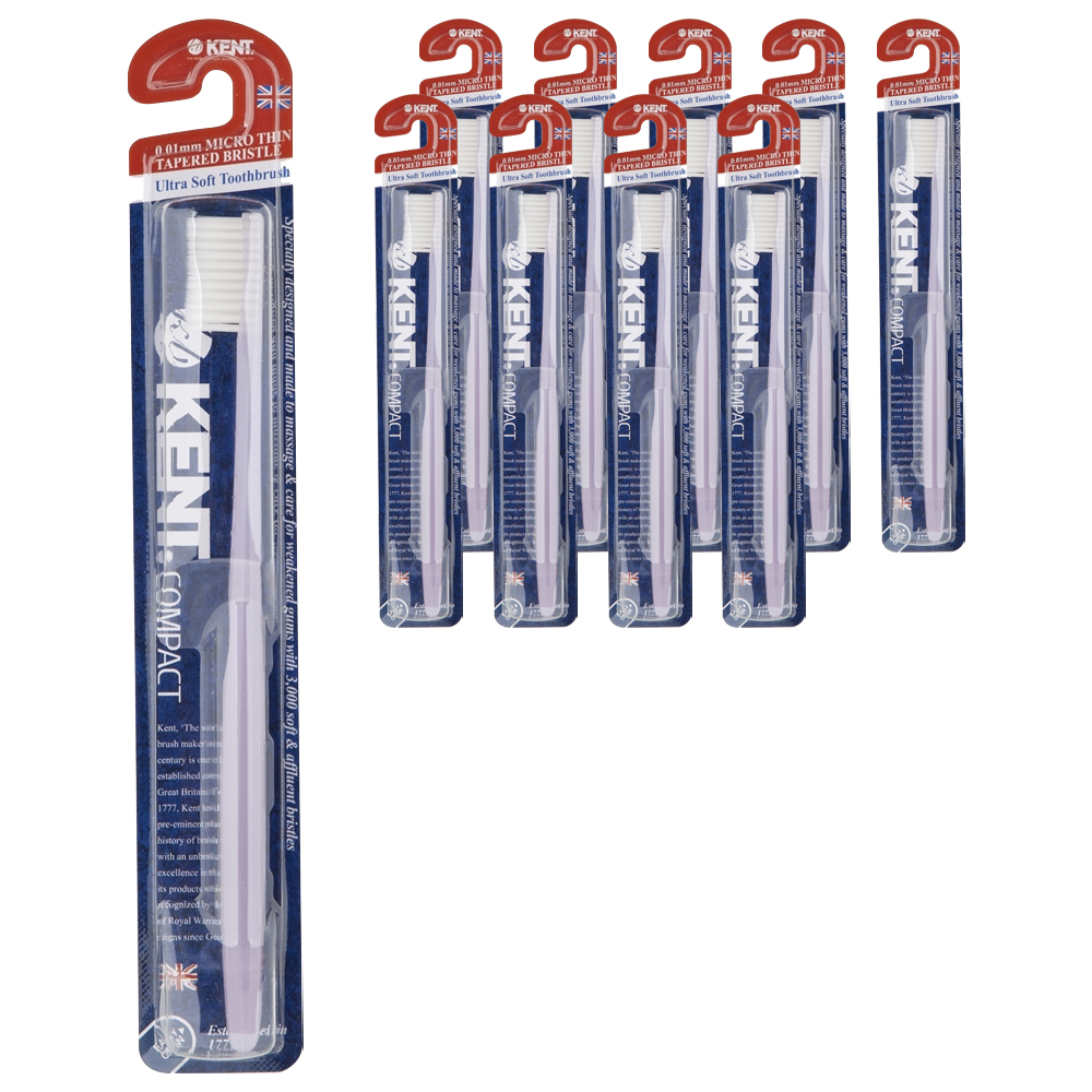 켄트 콤팩트 초극세모 칫솔 퍼플, 1개입, 10개 32,000원