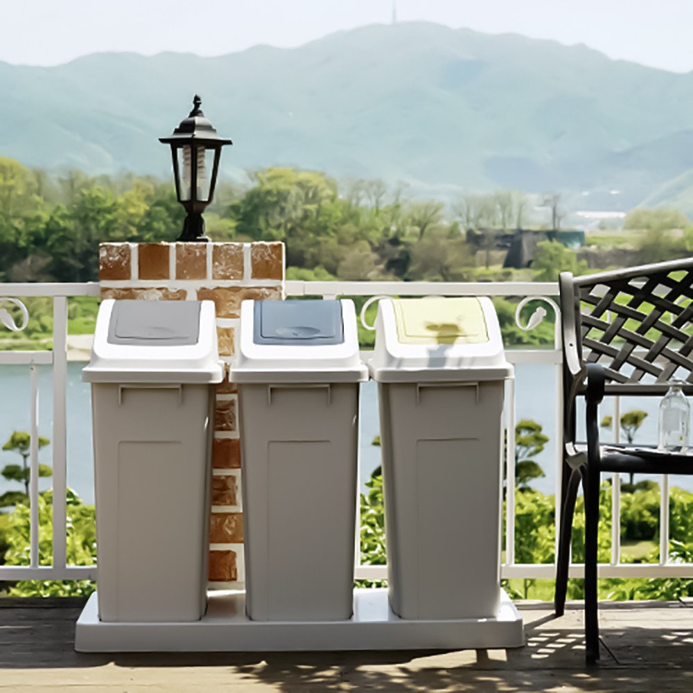 FRANCO 분리수거함 모음 2칸 3칸 대용량 사각 휴지통 페딜휴지통 재활용분리수거함 종량제 재활용 가정용 휴지통 업소용 쓰레기통 119,000원