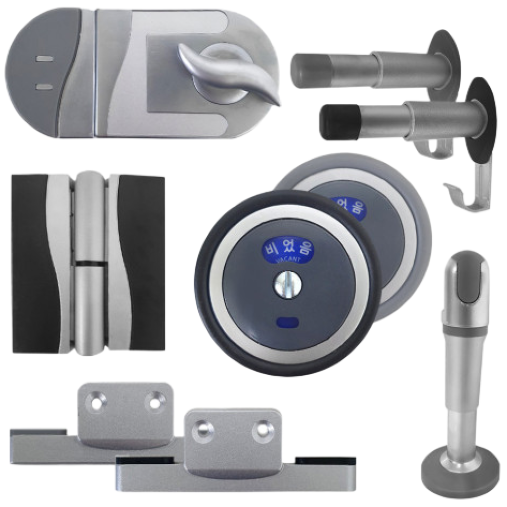 화장실 잠금장치 경첩 받침대 좌우 겸용 고급힌지 큐비클 부속 4,200원